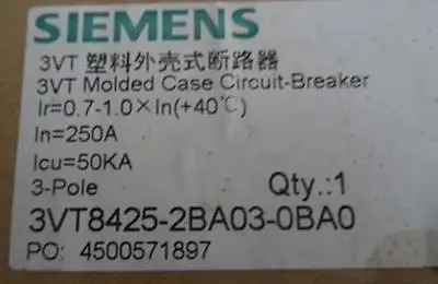 

1PC New S+ 3VT8425-2BA03-0BA0 3VT8425-2BA03-0BA0 #ZL02