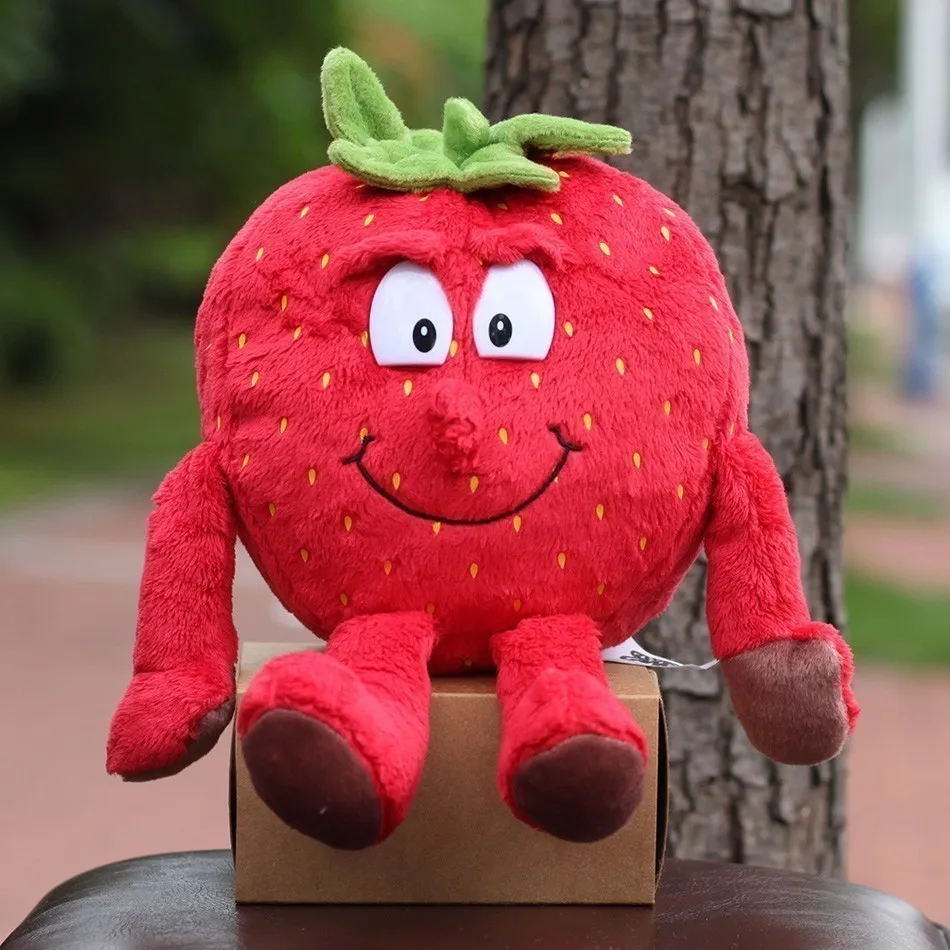 Добро пожаловать прямые продажи бизнес Новые фрукты овощи вишня гриб Арбуз Лимон " Мягкие плюшевые игрушки куклы - Цвет: Strawberry
