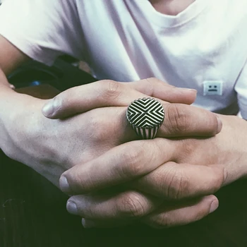 

Mcllroy Ring men/stainless steel/titanium/punk fashion rings for women couple wedding bands party jewelry fashion anillos 2019