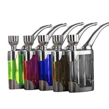 Tubo de água de fumo de tabaco de dupla finalidade do cigarro do filtro de água do hookah suprimentos de fumo da erva daninha-bolso tamanho mini tubo de água tabaco de fumo(China)