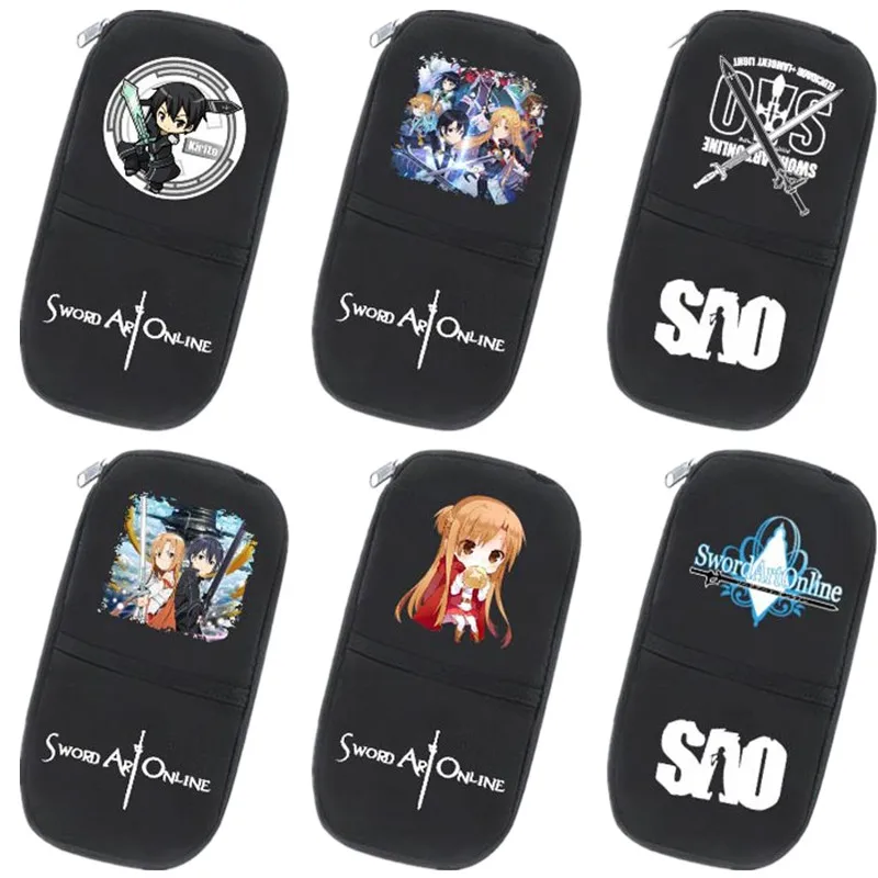 Длинный кошелек на молнии Sword Art Online чехол для карандашей и школьных