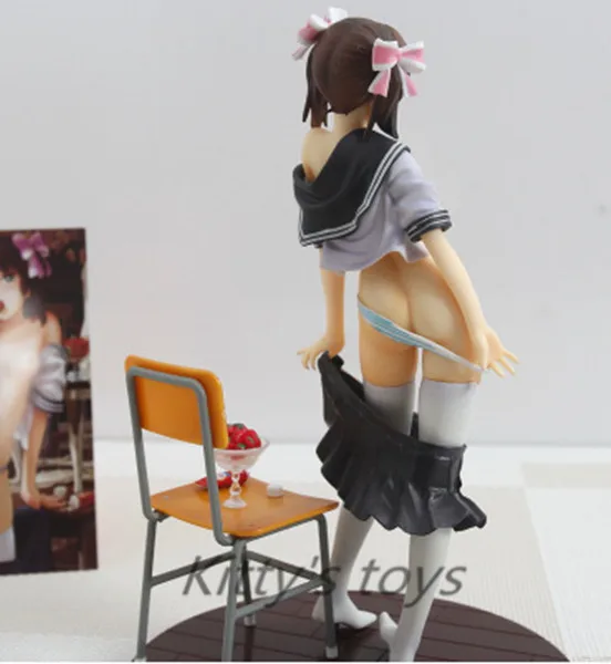 

Japanese Anime Native Strawberry Minifigure Nude Resin Sexy Girl PVC Action Figures Model Toy 18cm Free shipping KA0489