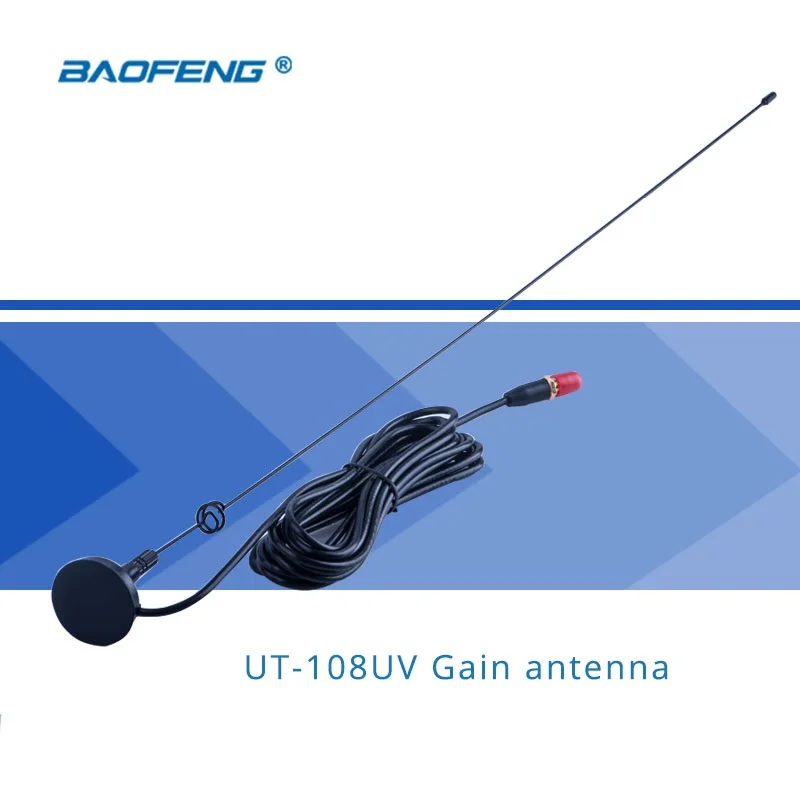 Baofeng иди и болтай Walkie Talkie “иди и коэффициент усиления антенны UT-108UV SMA-F Dual Band для Портативный CB радио Baofeng UV-5R BF-888S UV5RE UV82