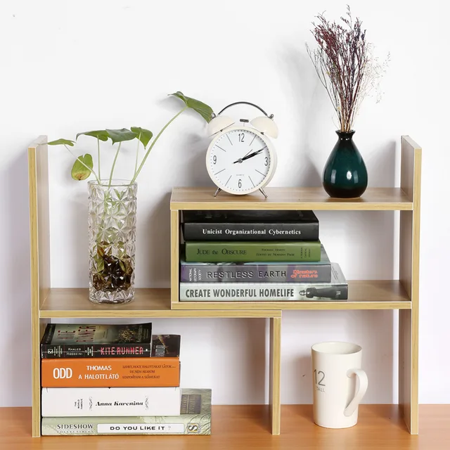Computer Desk Bookshelf Desktop Bookcase Student Easy Shelves Small Computer Desk Bookshelf Desktop Bookcase Student Easy Shelves Small Office Children Storage Rack Living Room Furniture