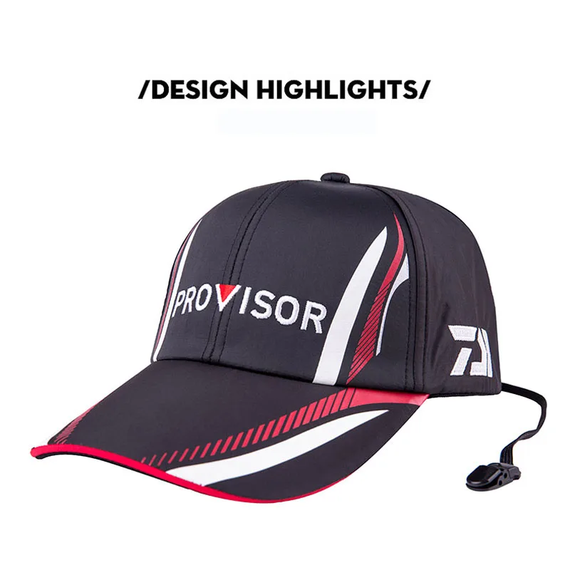 

2019 New Summer Daiwa Fishing Hat Japanese Japan Sunshade Sport Baseball Fishing Sport Cap Black Special Bucket Fishing Hat
