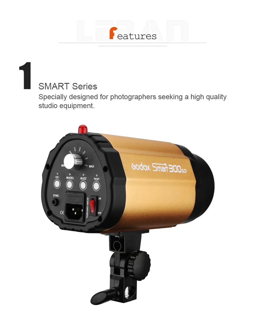 GODOX Smart 300SDI стробоскоп фотовспышка студийный светильник 300 Вт Профессиональная фотовспышка студийная лампа