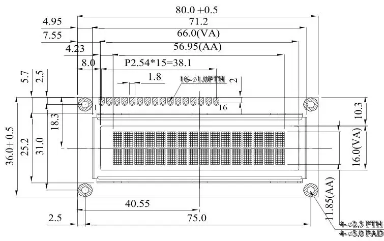 Реальный oled-дисплей, IIC/igc/TWI 1602 162 16*2 серийный персонаж ЖК-модуль дисплей экран LCM