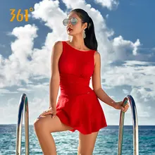 361 Женская одежда для плавания, юбка, Цельный купальник для женщин,, консервативный купальник, контроль живота, для девушек, купальник, женский купальник