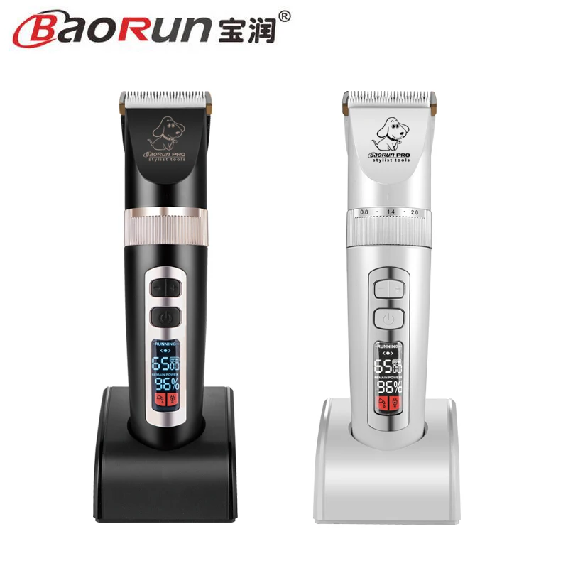  Professional BaoRun P9 Dog Hair trimmer Pet Clipper Dog Grooming LCD Display Cat Dog Hair Shaver Pe