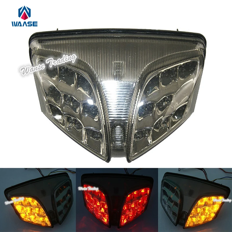 

waase Tail Brake Turn Signals Integrated Light Smoke For 2008 2009 2010 2011 2012 2013-2016 SUZUKI GSXR600 GSXR750 GSXR 600 750