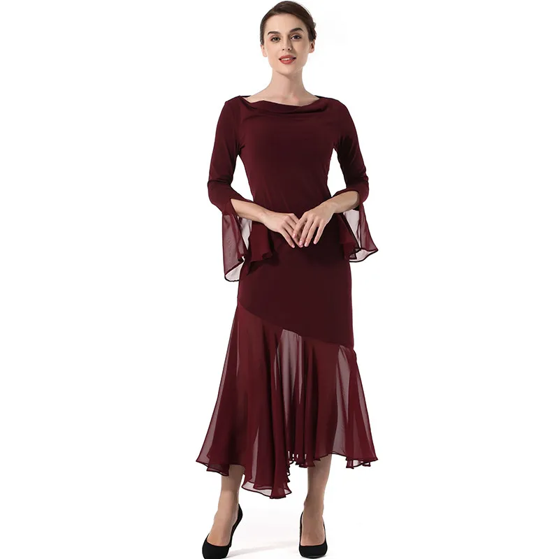 Buy New 2018 Red wine Dress Women Spring and summer