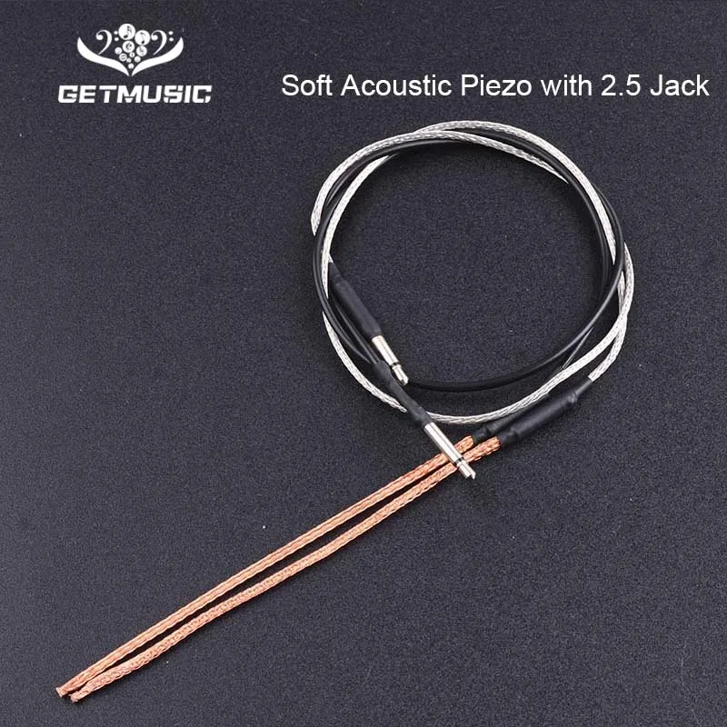 

Acoustick Guitar Soft Saddle Piezo Black and Silver Cable 2.5mm Plug