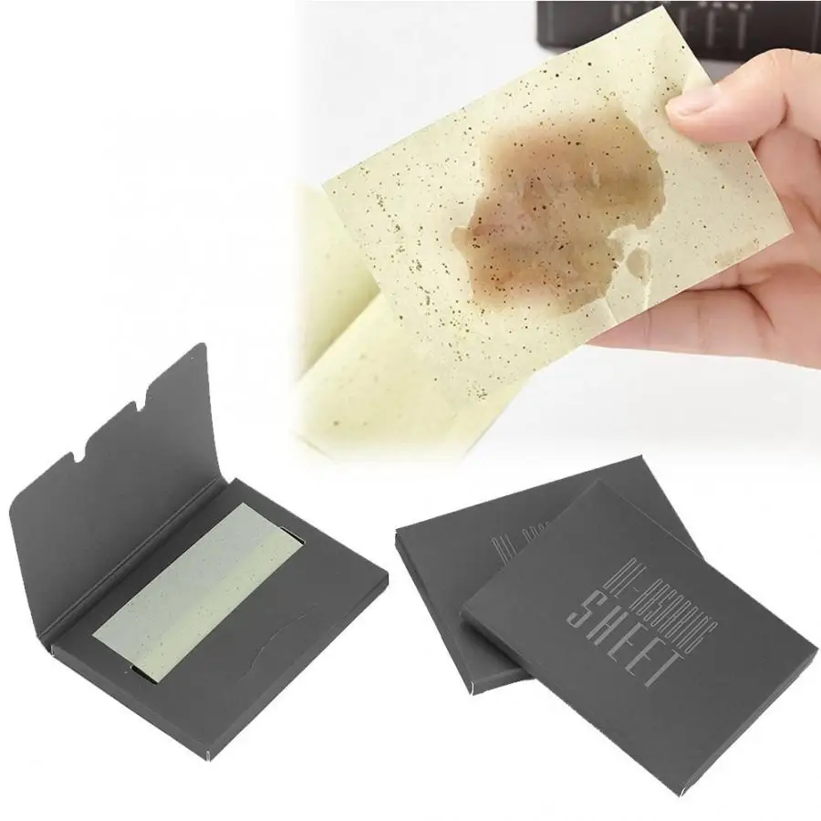 300 шт масляные поглощающие квадратные бумажные масляные листы для лица