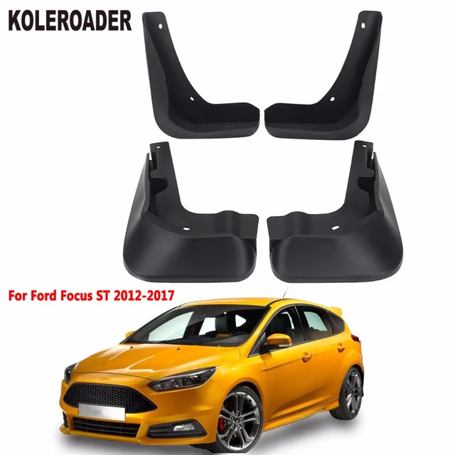 Car Accessories Front Rear Fender Splash Guards Mud Flaps Kits For Car Accessories Front Rear Fender Splash Guards Mud Flaps Kits For Ford Focus St 2017 Mudguards Stylings 4pcs