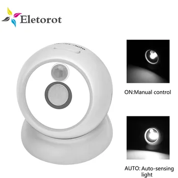 

COB LED Motion Sensor Night Light 360 Degree Rotation Magnetic 2 Modes Auto IR Infrared Sensor Wall Lamp For Corridor Hallway