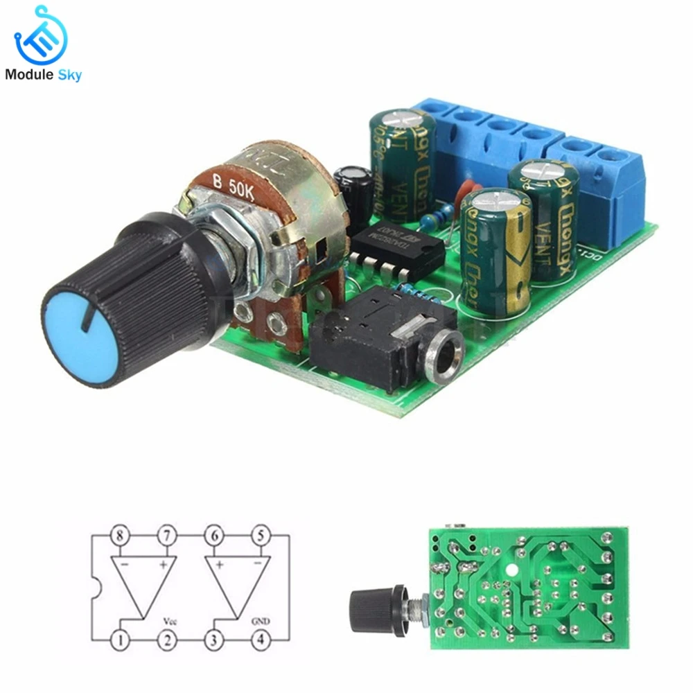 

amplifier board TDA2822M 2.0 Stereo Audio Amplifier Board Dual Channel AMP AUX Amplifier speaker Board modulo For Arduino amp