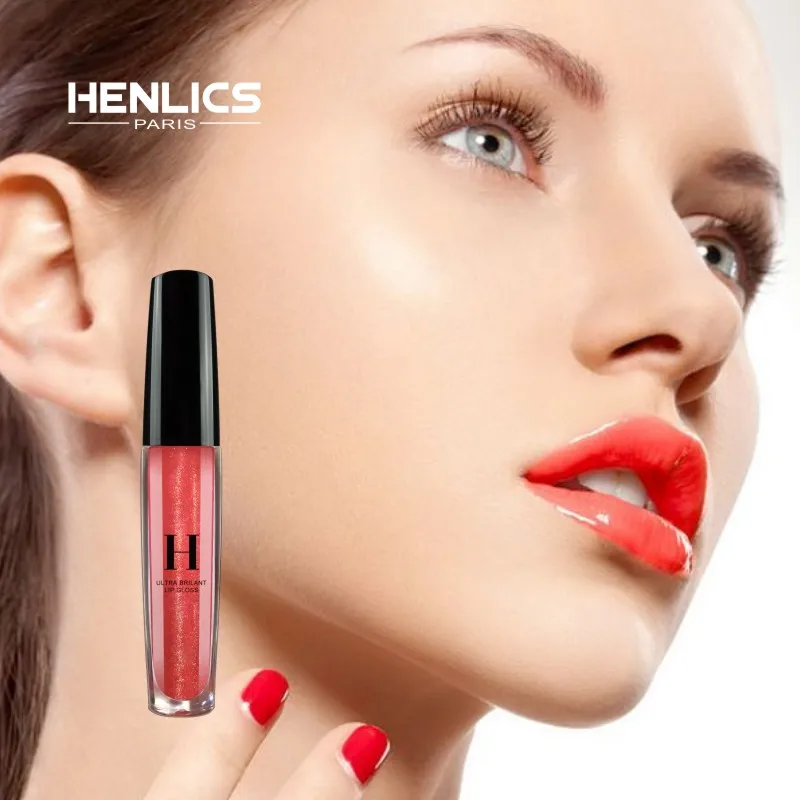 HENLICS Ultra Brilliant Lustre Lip Gloss 10 Colors Sexy Liquid Lipstick Waterproof Long Lasting Shimmer Lip Gloss (2)