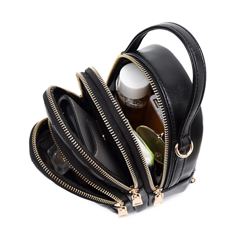 Mini Mochilas a la moda para mujeres con entramado de diamante Pu Mochila de cuero para chicas Bee mujeres mochila negra mujeres mochila Mujer 2018