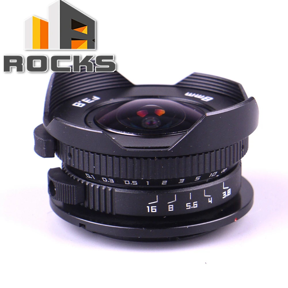 8mm F3.8 Fish-eye CC TV Lens suit For Micro Four Thirds Mount Camera LUMIX GX8 G7 GF3 GF7 OM-D E-M10 E-M5 Pen E-PL7 E-PM2