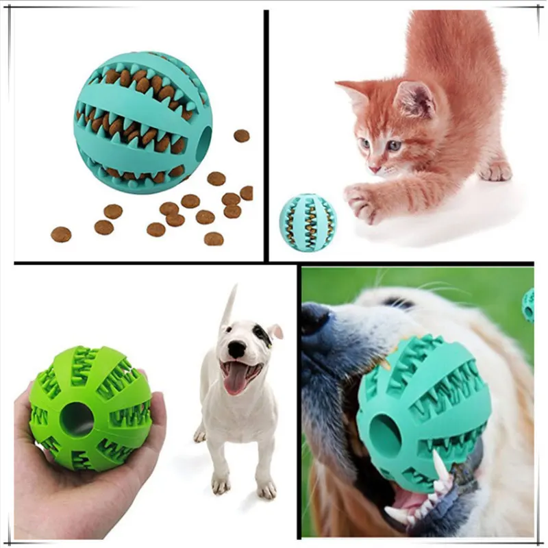 

Pet Sof Pet Dog Toys Toy Funny Interactive Elasticity Ball Dog Chew Toy For Dog Tooth Clean Ball Of Food Extra-tough Rubber Ball