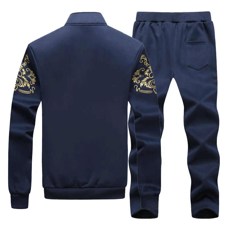 Men's Sets Coat Large Size 7XL 8XL 9XL Casual Tracksuit Men Autumn Zipper Jackets+Pants 2 Pieces Sets Male Slim Fit Men's Set