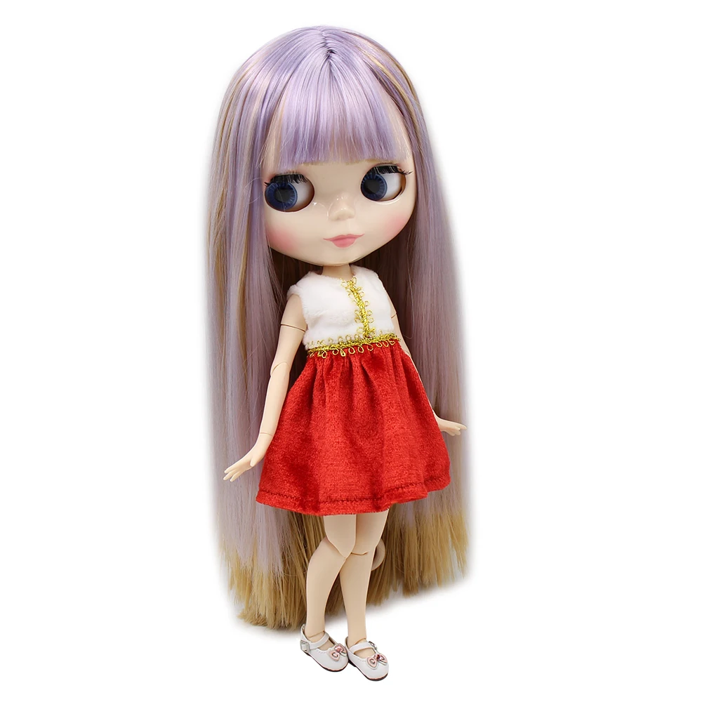 Кукла Blyth ICY DBS с белой кожей и глянцевым лицом челкой/челкой для шарнирного тела