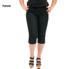 TUHAO, плюс размер, 4XL, 6XL, 5XL, джинсовые штаны для женщин, лето, джинсы большого размера, женские эластичные штаны, женские офисные джинсы, YH10