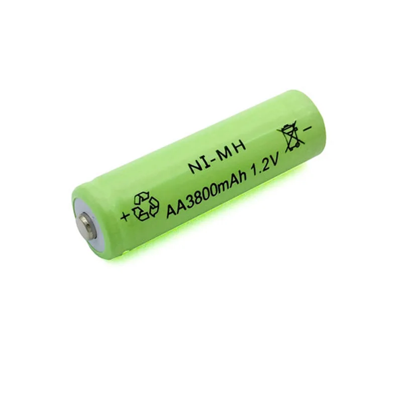 GTF 1,2 V Ni-NH AA перезаряжаемая 3800 mAh 2A нейтральная AA Аккумуляторная батарея для светодиодный фонарик