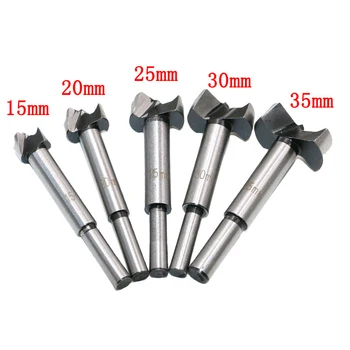 

5pcs/set Hand Tools New Yg8 Forstner Auger Drill Bit Woodworking Hole Saw Wooden Wood Cutter Dia 15 20 25 30 35mm