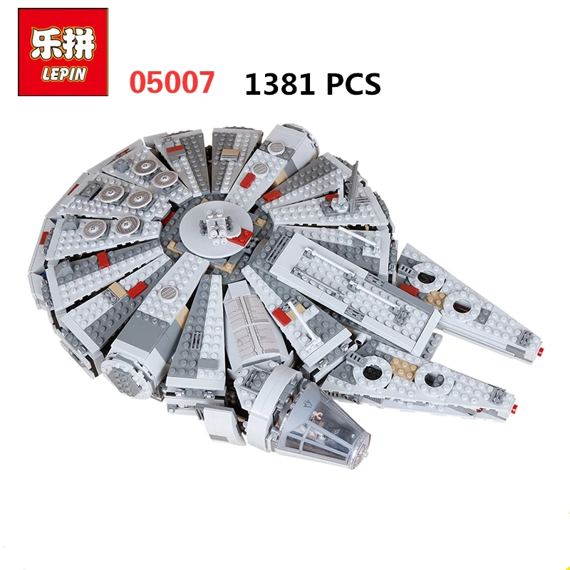 

Lepin 05007 1381PCS Star Wars Series Force Awakening Millennium Bricks Children's Educational Toys Compatible with Legoings