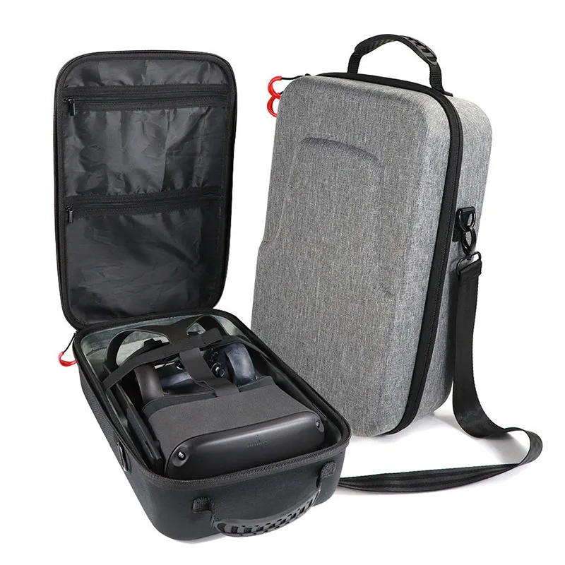 

Double Zipper Design Storage Bag Portable EVA Hard Case Cover Protector Box For Oculus Quest All-in-one VR Glasses & Accessories