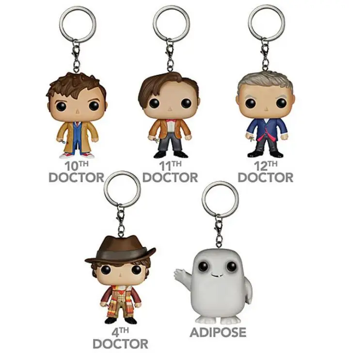 

Doctor Who Character Tardis Keychain Figure Collection Model Toys Key Chain Toys with Retail Box
