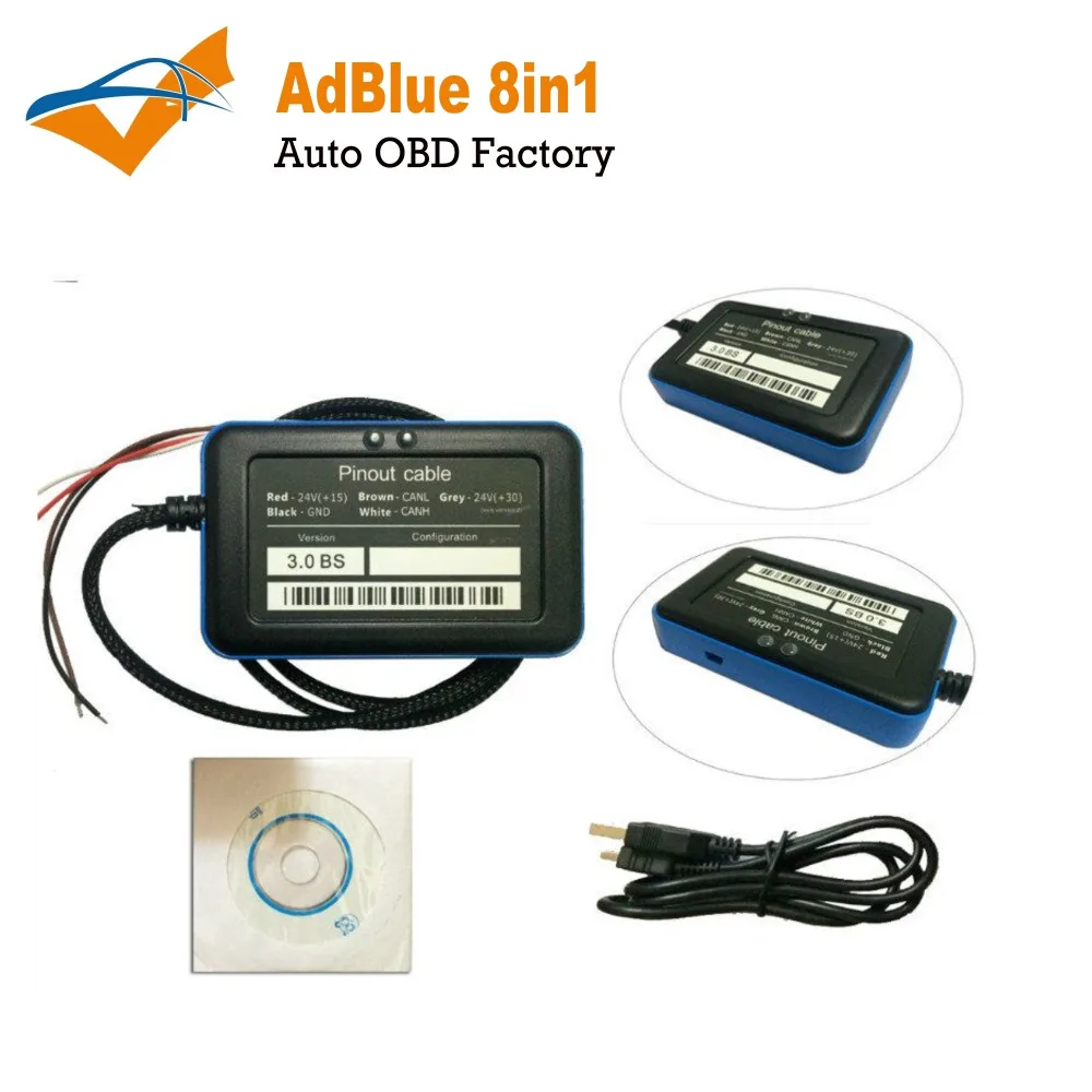 WOWCDP DHL эмулятор Adblue высокого качества 8в1 с лучшим полным чипом с датчиком NOx для мультибрендовых грузовиков