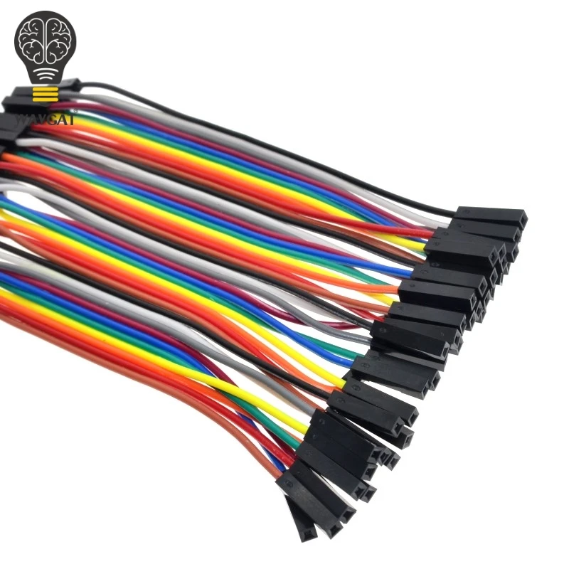 SUQ 40 шт. Dupont 10 см Мама мама (F F) перемычка провод ленточный кабель для Arduino|jumper wire|jumper