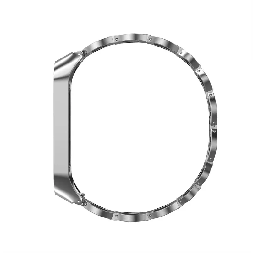 Stainless Steel Wrist Strap Chain Style Watch Band Bracelet Smart Watch Band Strap For Xiaomi Mi Band 3 120-210mm 40MR2213