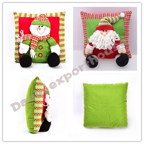 

2017 NEW Snowman&Santa Claus Home Decor Complete Cushion Pillow Christmas GiftSee Square 34x34cm+FREE SHIPPING