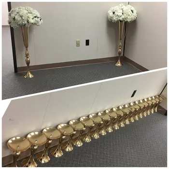 

Different size gold iron mental cylinder vase for wedding decoration