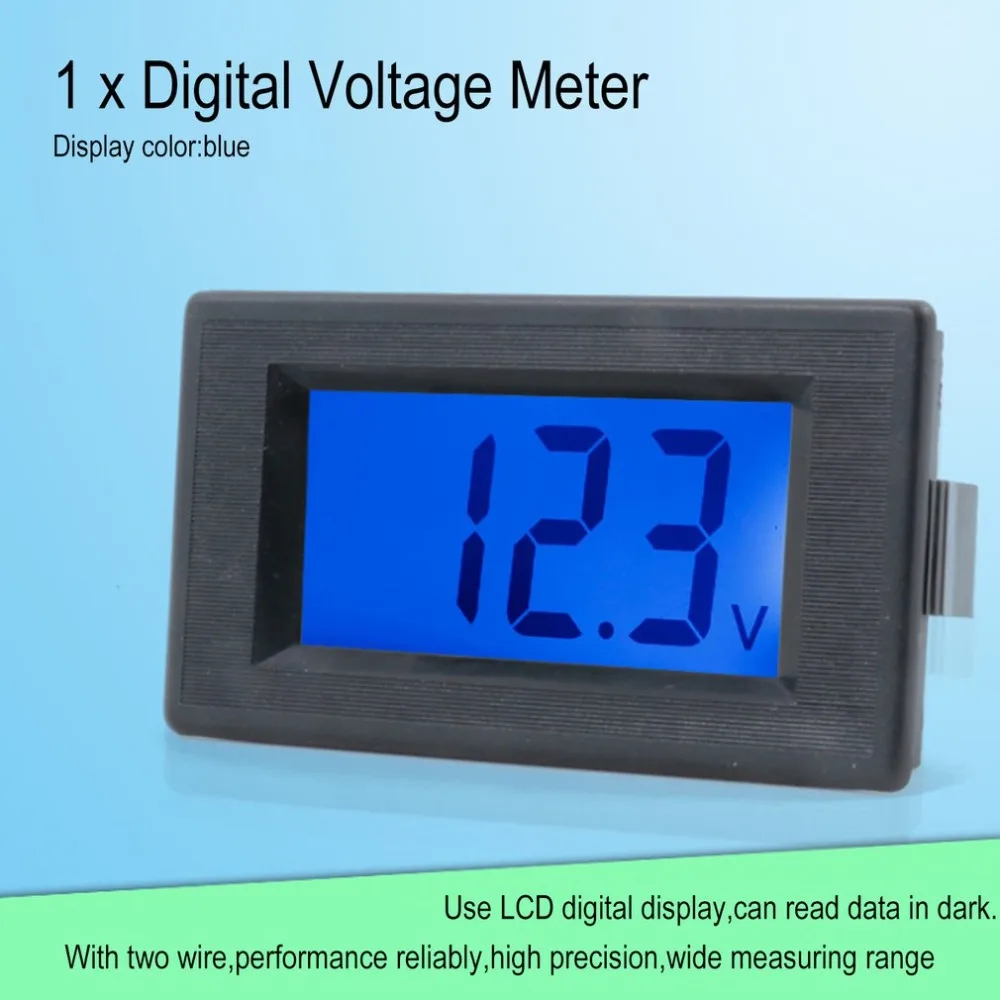 AC 70-500V 2Wire LCD Digital Display Panel Voltmeter Electric Voltage Meter Volt Tester for Auto Car Motorcycle Battery Cart | Инструменты