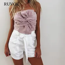 Дизайн Розовый Серый Сексуальная замша без бретелек Женская Летняя короткая одежда для ночного клуба, леди Подиум Сексуальная майка без рукавов Топ Горячая BH87