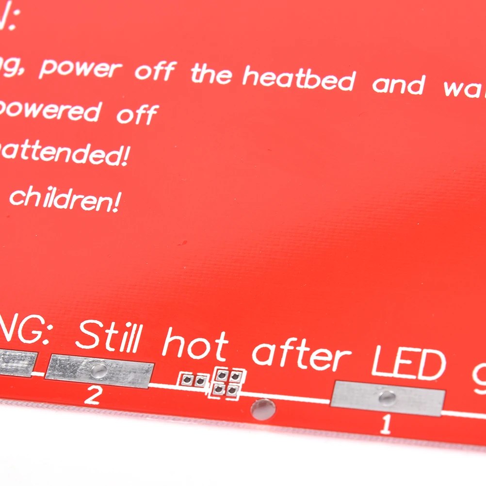 النفث عالية الجودة الأحمر 3D طابعة PCB Heatbed MK2B ساخنة بؤرة خماسي لل Prusa و مندل MK2A النفث عالية الجودة الأحمر 3D طابعة PCB Heatbed MK2B ساخنة بؤرة خماسي لل Prusa و مندل MK2A