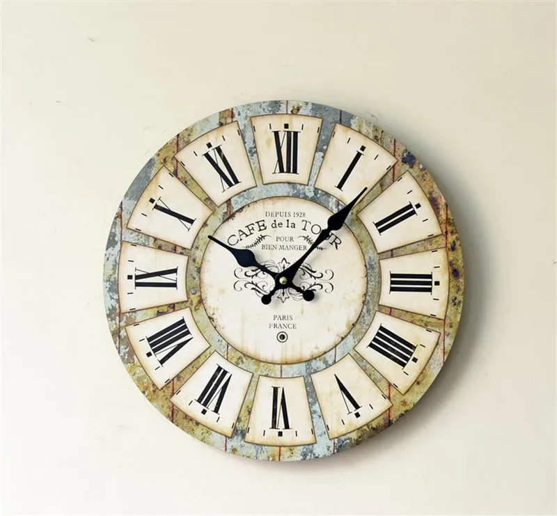 Buy Wooden Wall Clocks Decorative Wall Hanging Clock Creative Quiet Butterfly