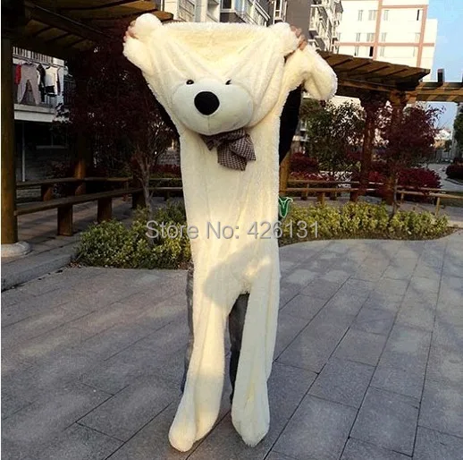 

Wholesale 200cm Huge bear enclosure Teddy Bear Fur shell plush toy doll birthday Valentine's Day gift 5 color free shipping