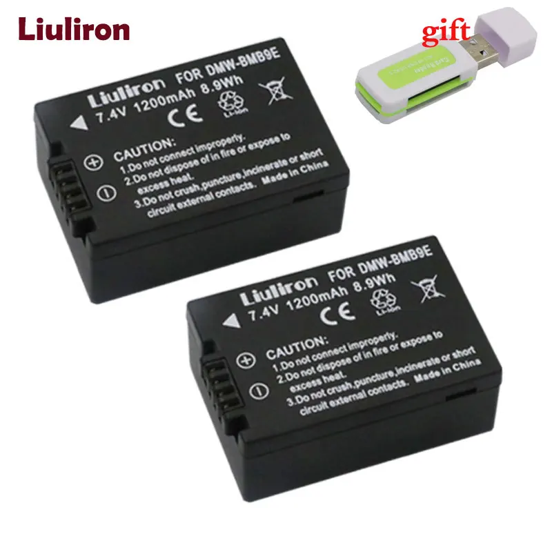 4 шт. DMW-BMB9 DMW-BMB9E DMW BMB9 батарея+ ЖК дисплей Dual USB зарядное устройство для Panasonic Lumix DMC FZ40K FZ45K FZ47K FZ48K FZ60 FZ70 FZ100 - Цвет: 2battery