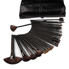 2016 new arrival Hot Selling 32 Pcs eye shadow brushes makeup tools cosmetic Makeup Brushes with PU Leather Case