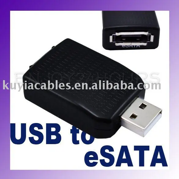 

KUYiA Free Shipping+tracking number !! High Speed USB 2.0 to eSATA Bridge Adapter Converter