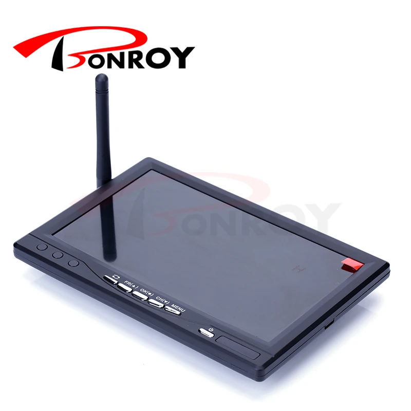 

RC800 7inch Wireless FPV Integrated Thin Monitor 5.8G 32CH AAT Port Receiver DVR Recorder RC Transmitter