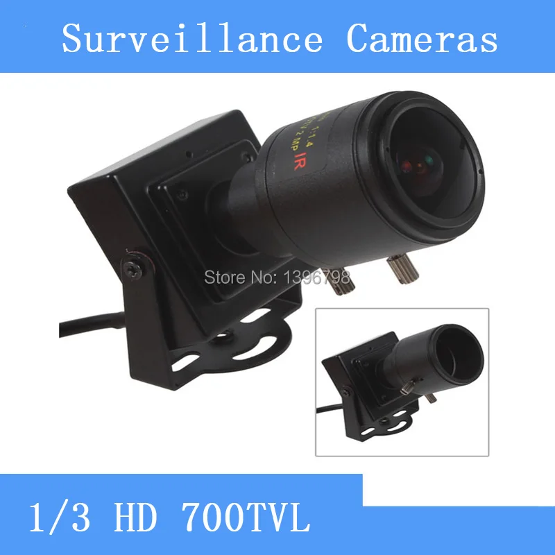 HD 700TVL 1/3 CMOS Мини CCTV камера с 2 8 12 мм ручным объективом для цветного