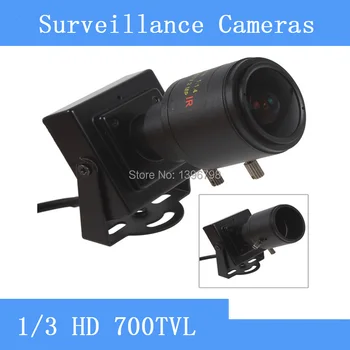 

HD 700TVL 1/3 CMOS Mini CCTV Camera with 2.8-12mm Manual Lens for Video Color Security Surveillance