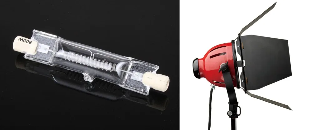 800 watts Halogen Bulb lamp R7S base 110V 230V for 800W Redhead light