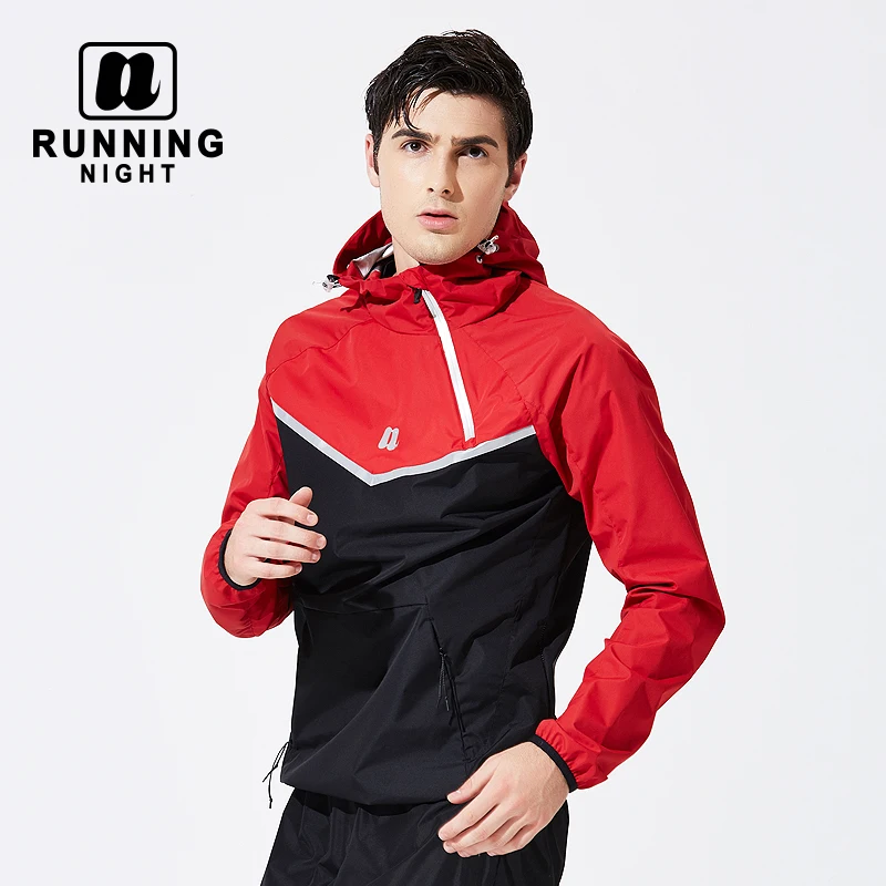 

Men's 5 times Hot Sweat Set Sweaty Running Sportswear Body-building Slimming Suit Sweaty WHFH0012